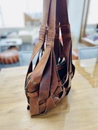 Stylish Dark Brown Leather Bag image 3