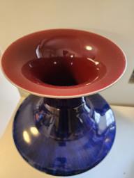 Old Ceramic Glazed Vase image 4