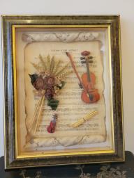 Framed French Violin Artwork image 3