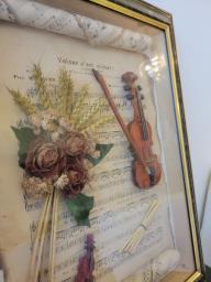 Framed French Violin Artwork image 2