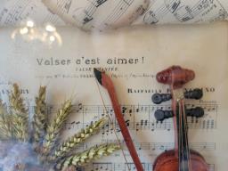 Framed French Violin Artwork image 6
