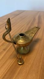 Vintage Arabic Brass Lamp image 3