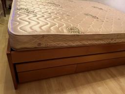 Free bed frame trundle drawers mattress image 1