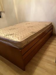 Free bed frame trundle drawers mattress image 3