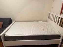 Ikea full sized bed frame and mattress image 2