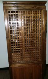 Chinese Wooden light brown Tall cabinet image 4