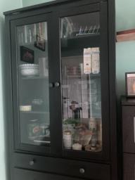 Tall black cabinet image 2