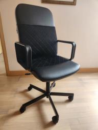 Ikea Swivel Chair Black - As New image 1