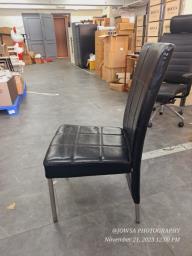 Two Black Dining Chairs image 3