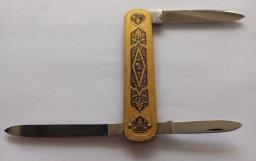 Vintage Bayer Brass Pocket Knife image 2