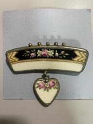 Vintage ceramic brooch image 1