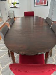 Dining Room Table with 6 Chairs image 1