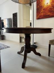 Indigo solid teak wood dining table image 2