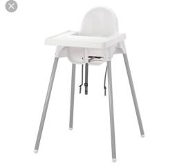 Ikea High Chair with table and cushion image 1