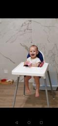 Ikea High Chair with table and cushion image 2