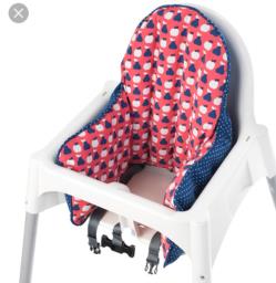 Ikea High Chair with table and cushion image 3