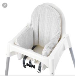 Ikea High Chair with table and cushion image 4