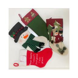 3d Christmas Stockings x 4 image 1