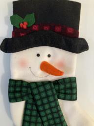 3d Snowman Christmas Stocking image 3