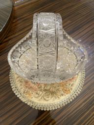 Classic European large crystal basket image 5