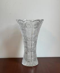 Czech Bohemian Hand Cut Crystal Vase image 1