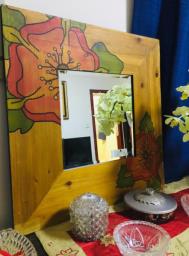 Moving  Vintage Hand Painting Mirror image 1
