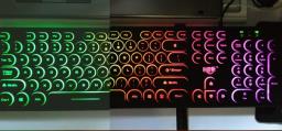 Rainbow Color Lighted Usb Keyboard image 1