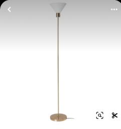 Ikea glo Floor uplighter flugbo brass- image 1