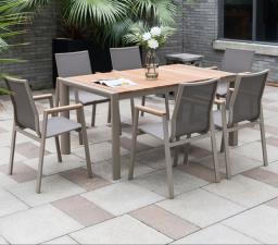 Outdoor Aluminum Table and Chair Sets image 1