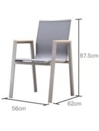 Outdoor Aluminum Table and Chair Sets image 3