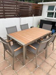 Outdoor Aluminum Table and Chair Sets image 6
