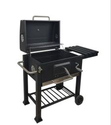 Trolley Bbq charcoal grill with cover image 3