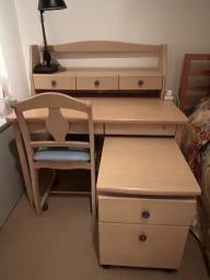 Solid Wood Deskchairside Cabinet-japan image 2