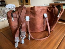 Genuine leather Mens Duffle bag image 6
