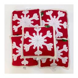 Christmas Snowflake Cushions x 5 image 4
