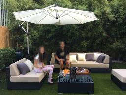 Outdoor Sofa set and Table Setumbrella image 5