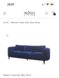 Indigo Living - Meknes 3 Seat Sofa image 1