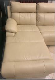 Recline Leather sofa with use chargers image 4