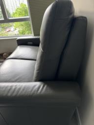 Recliner leather 2 seats sofa image 7