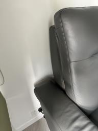 Recliner leather 2 seats sofa image 9