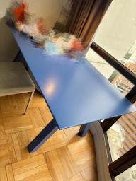 Beautiful brand name blue table image 1