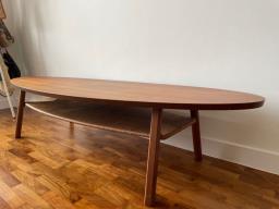 Ikea coffee table walnut veneer image 1