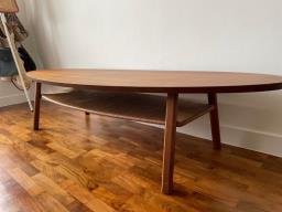 Ikea coffee table walnut veneer image 5