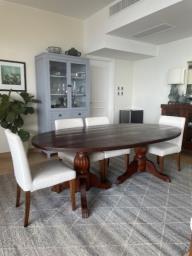 Large Solid Wood Dining Table image 1