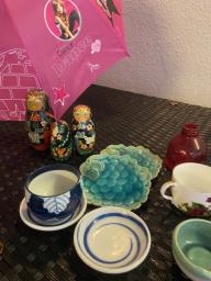 Table 4 Chairs Umbrellas Rus Doll Dish image 5