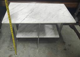 White Marble  Camden Side Table  from I image 4