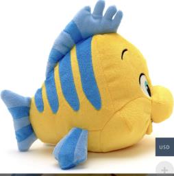 Disney Store Flounder Small Soft Toy image 2