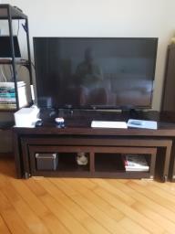 3 sets of Tv stand table  open cabinet image 1