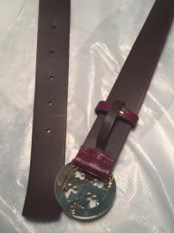 Tory Burch Red Brown Belt image 5