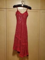Betsey Johnson red lace evening dress image 3